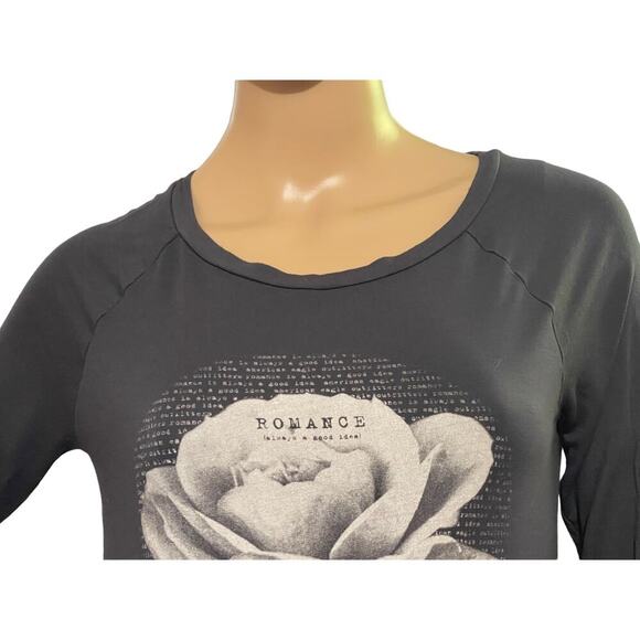 AEO American Eagle Outfitters Womens Soft & Sexy Tee Shirt Long Sleeves Gray XS‎ - Picture 3 of 8